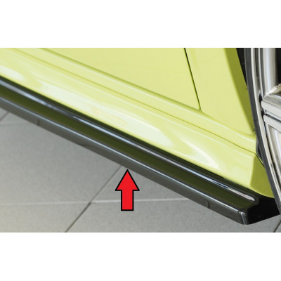 Lame de bas de caisse droite "noir brillant" "Rieger Tuning" pour AUDI S3 (8V)