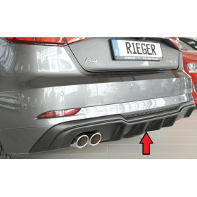 Diffuseur de pare-chocs arrière "Noir" "Rieger Tuning" pour AUDI A3 (8V)