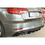 Diffuseur de pare-chocs arrière "Noir brillant" "Rieger Tuning" pour AUDI A3 (8V)