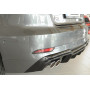 Diffuseur de pare-chocs arrière "Noir brillant" "Rieger Tuning" pour AUDI A3 (8V)