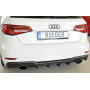 Diffuseur de pare-chocs arrière "Noir" "Rieger Tuning" pour AUDI A3 (8V)