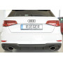 Diffuseur de pare-chocs arrière "Noir" "Rieger Tuning" pour AUDI A3 (8V)