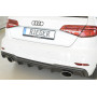 Diffuseur de pare-chocs arrière "Noir" "Rieger Tuning" pour AUDI A3 (8V)