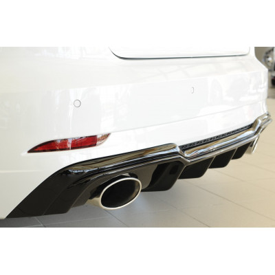 Diffuseur de pare-chocs arrière "Noir brillant" "Rieger Tuning" pour AUDI A3 (8V)