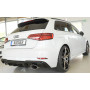 Diffuseur de pare-chocs arrière "Noir brillant" "Rieger Tuning" pour AUDI A3 (8V)