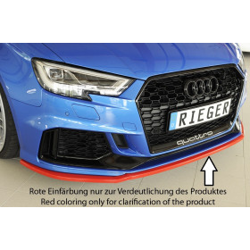 Lame de pare-chocs avant "noir" "Rieger Tuning" pour AUDI RS3 (8V)