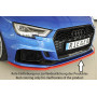 Lame de pare-chocs avant "noir" "Rieger Tuning" pour AUDI RS3 (8V)