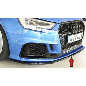 Lame de pare-chocs avant "noir brillant" "Rieger Tuning" pour AUDI RS3 (8V)