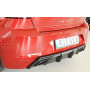 Diffuseur de pare-chocs arrière "Noir" "Rieger Tuning" pour SEAT IBIZA FR (KJ)