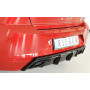 Diffuseur de pare-chocs arrière "Noir brillant" "Rieger Tuning" pour SEAT IBIZA (KJ)