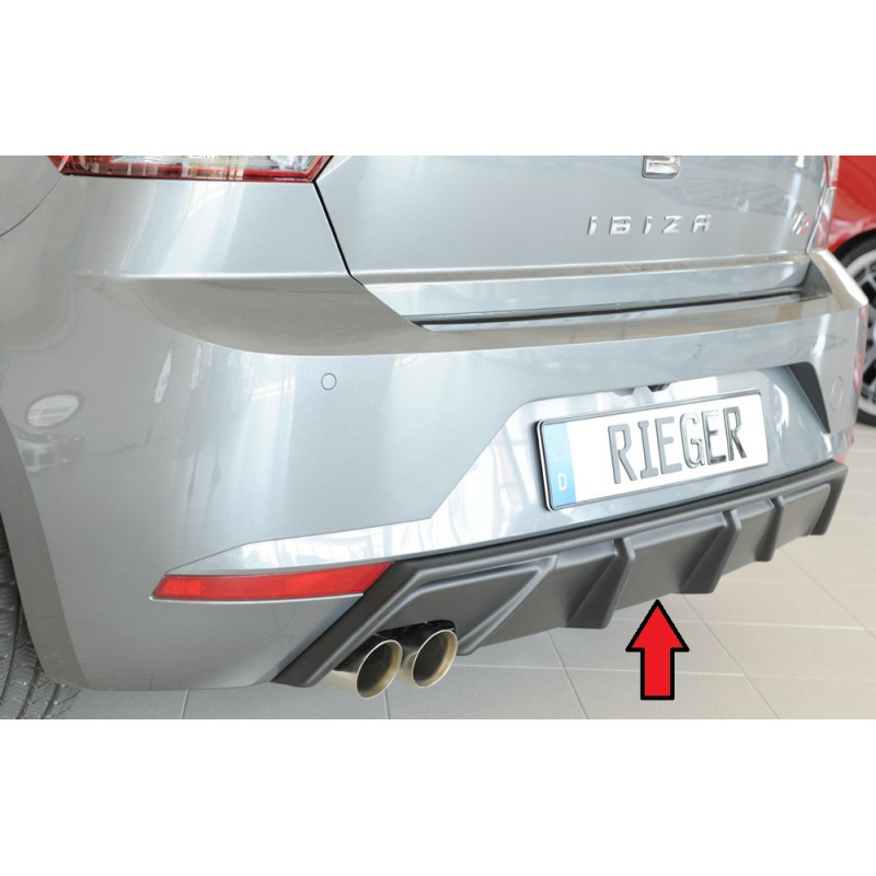 Diffuseur De Pare-chocs Arrière Rieger Noir Pour Skoda Octavia RS 5E - Neuf