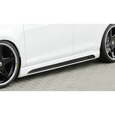 Bas de caisse gauche avec insert "Carbon-look" "Rieger Tuning" pour SEAT LEON FR (5F)