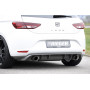 Diffuseur de pare-chocs arrière "Carbon-look" "Rieger Tuning" pour SEAT LEON (5F)