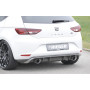 Diffuseur de pare-chocs arrière "Carbon-look" "Rieger Tuning" pour SEAT LEON (5F)