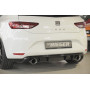 Diffuseur de pare-chocs arrière "Noir brillant" "Rieger Tuning" pour SEAT LEON (5F)