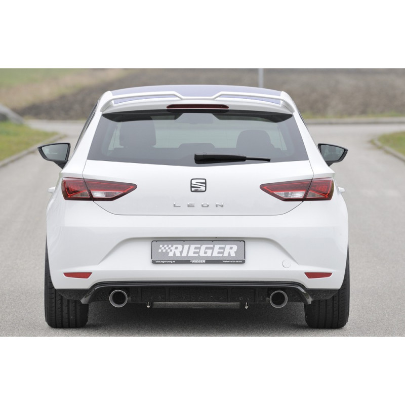 Diffuseur RIEGER De Pare-choc Arrière Seat Leon FR 5F Ph2 - Double Sortie Gauche