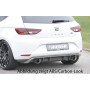 Diffuseur de pare-chocs arrière "Noir brillant" "Rieger Tuning" pour SEAT LEON (5F)