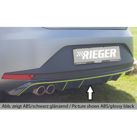 Diffuseur de pare-chocs arrière "Carbon-look" "Rieger Tuning" pour SEAT LEON FR (5F)