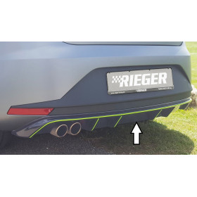 Diffuseur de pare-chocs arrière "Noir brillant" "Rieger Tuning" pour SEAT LEON FR (5F)