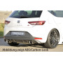 Diffuseur de pare-chocs arrière "Noir" "Rieger Tuning" pour SEAT LEON FR (5F)