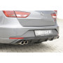 Diffuseur de pare-chocs arrière "Noir" "Rieger Tuning" pour SEAT LEON ST FR (5F)