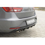 Diffuseur de pare-chocs arrière "Noir" "Rieger Tuning" pour SEAT LEON ST FR (5F)