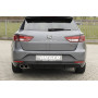 Diffuseur de pare-chocs arrière "Noir" "Rieger Tuning" pour SEAT LEON ST FR (5F)