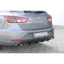 Diffuseur de pare-chocs arrière "Noir brillant" "Rieger Tuning" pour SEAT LEON ST FR (5F)
