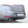 Diffuseur de pare-chocs arrière "Noir brillant" "Rieger Tuning" pour SEAT LEON ST FR (5F)