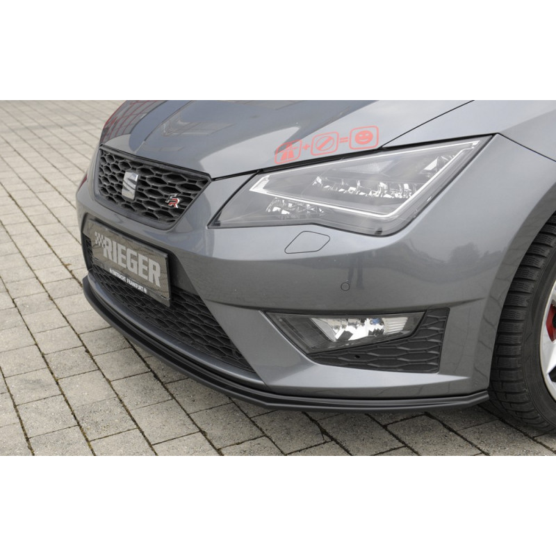 Lèvre De Pare-chocs Avant Tuning GOODFITMENT – Seat Leon Cupra 5F ST – Noir Brillant