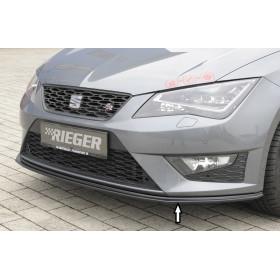 Lame de pare-chocs avant "noir" "Rieger Tuning" pour SEAT LEON CUPRA (5F)