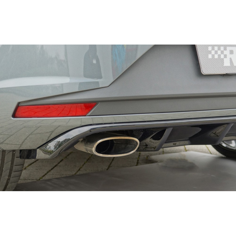 Maxton - Diffuseur Arrière Complet V.3 Seat Leon Cupra ST Mk3 FL Noir Brillant