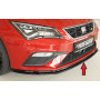 Lame de pare-chocs avant "Noir brillant" "Rieger Tuning" pour SEAT LEON FR (5F)