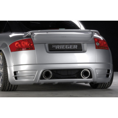 Rajout de pare-chocs arrière nouveau design "noir" "Rieger Tuning" pour AUDI TT (8N)