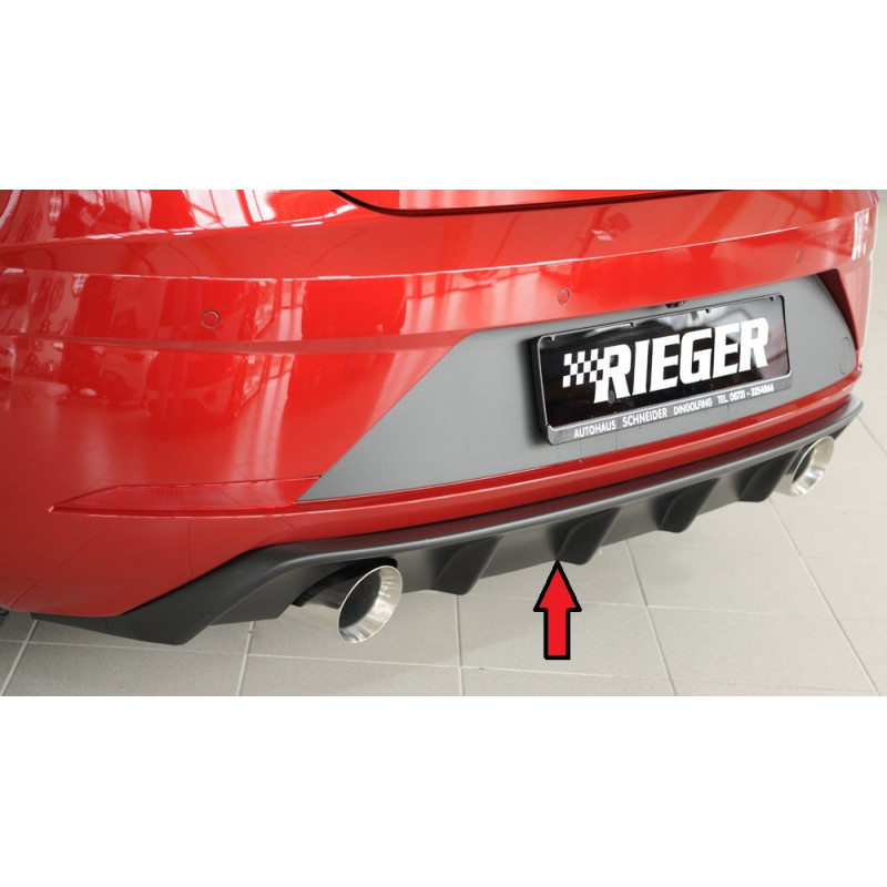 Diffuseur Pare-Chocs Arrière Pour Ford Mustang MK6.5 2018-2023 - Noir ABS, Style Sportif - 14