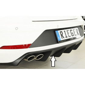 Diffuseur de pare-chocs arrière "Noir" "Rieger Tuning" pour SEAT LEON FR (5F)
