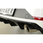 Diffuseur de pare-chocs arrière "Noir brillant" "Rieger Tuning" pour SEAT LEON FR (5F)