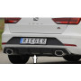 Diffuseur de pare-chocs arrière "Noir brillant" "Rieger Tuning" pour SEAT LEON FR (5F)