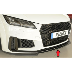 Lame de pare-chocs avant "noir" "Rieger Tuning" pour AUDI TT / TT-S / TT-RS / (8J-FV / 8S)