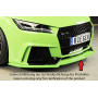 Lame pour ajout de pare-chocs avant "noir" "Rieger Tuning" pour AUDI TT RS (8J / 8J1-FV / 8S)