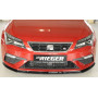 Lame de pare-chocs avant "Noir brillant" "Rieger Tuning" pour SEAT LEON CUPRA (5F)