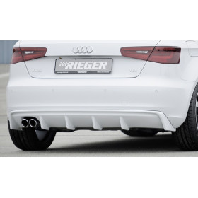 Diffuseur de pare-chocs arrière "noir" "Rieger Tuning" pour AUDI A3 (8V)