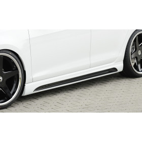 Bas de caisse gauche avec insert "Carbon-look" "Rieger Tuning" pour SEAT LEON CUPRA (5F)