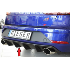 Diffuseur de pare-chocs arrière "Noir" "Rieger Tuning" pour SEAT LEON CUPRA ST (5F)