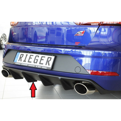 Diffuseur de pare-chocs arrière "Noir" "Rieger Tuning" pour SEAT LEON CUPRA ST (5F)