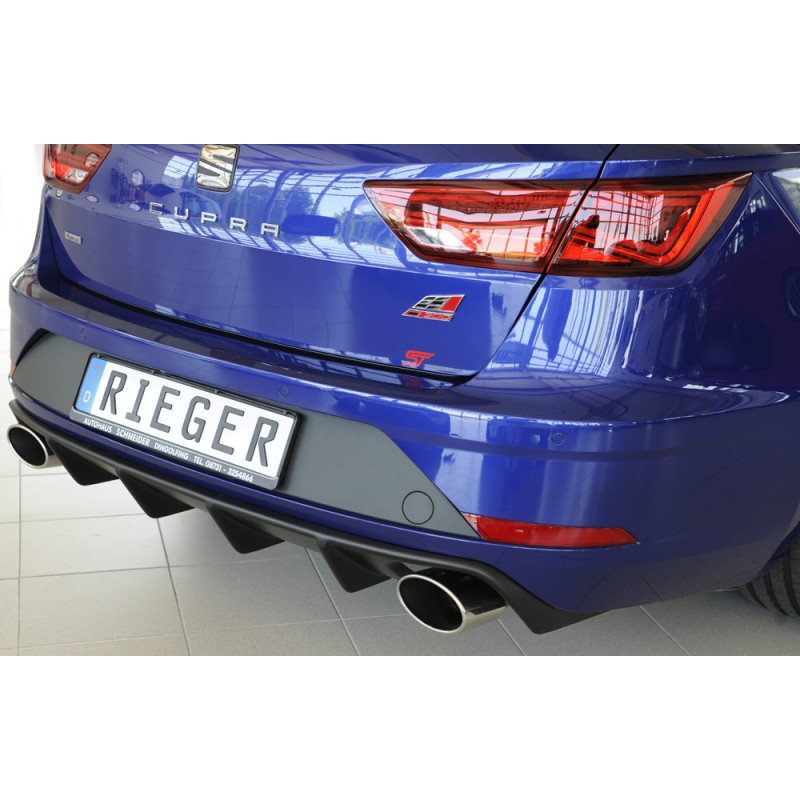 Diffuseur Arrière Sport Seat Leon MK3 5F Cupra Pré-lifting 2012-2016 – Style Racing Noir Brillant
