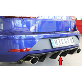 Diffuseur de pare-chocs arrière "Noir brillant" "Rieger Tuning" pour SEAT LEON CUPRA ST (5F)