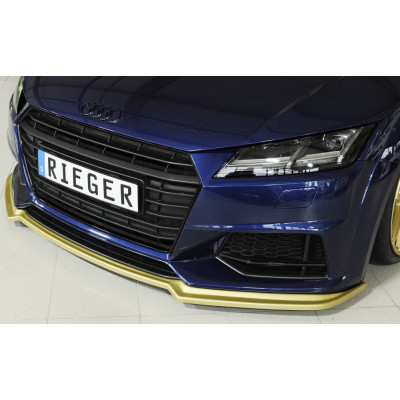 Lame de pare-chocs avant "noir" "Rieger Tuning" pour AUDI TT / TT-S (8J-FV / 8S)