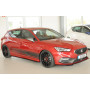 Lame de pare-chocs avant "noir brillant" "Rieger Tuning" pour SEAT LEON (KL)