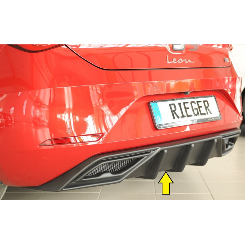 Diffuseur Arrière RDX U-Diff Pour Seat Leon (1P) 2005-2012 - En PUR, à Peindre, Style Sportif - 9
